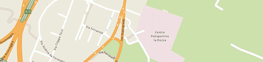 Mappa della impresa bocciofila la dozza a BOLOGNA