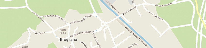 Mappa della impresa ferramenta de marchi di de marchi roberta e c sas a BROGLIANO