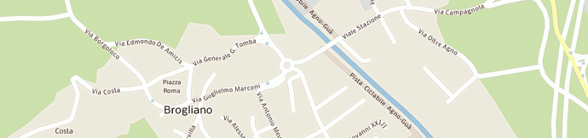 Mappa della impresa fin amedeo e busato maria (snc) a BROGLIANO