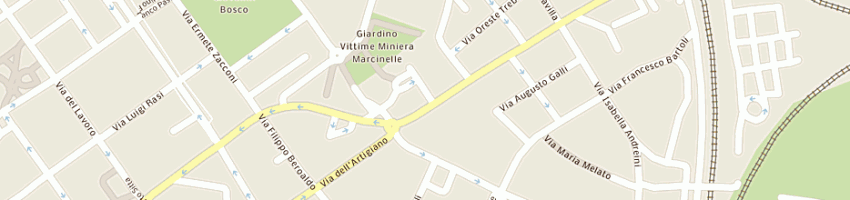 Mappa della impresa scuole pubbliche nidi d'infanzia comunali san donato a BOLOGNA