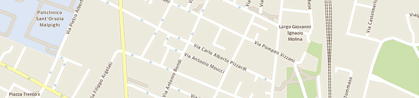 Mappa della impresa alberto castelli rappresentanze industriali a BOLOGNA