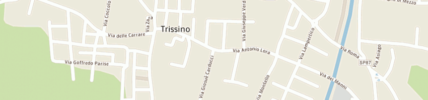 Mappa della impresa lovato ferramenta (snc) a TRISSINO