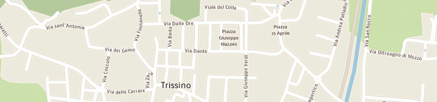 Mappa della impresa arcari's srl a TRISSINO
