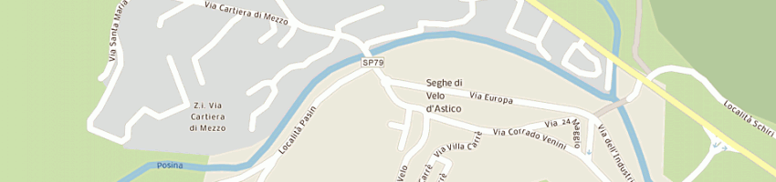 Mappa della impresa eredi pellegrini ugo di pellegrini francesco e c sas a VELO D ASTICO