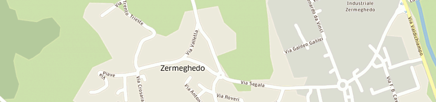 Mappa della impresa bcr di rossetto giandomenico e c snc a ZERMEGHEDO