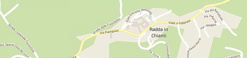 Mappa della impresa la racchetta a RADDA IN CHIANTI