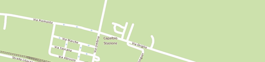Mappa della impresa l'oasi srl a CAPALBIO