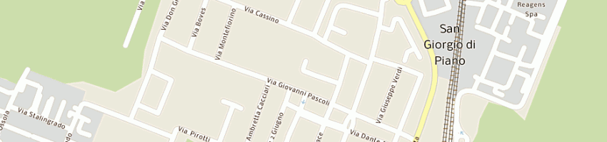 Mappa della impresa cf trasporti di coccetta francesco a SAN GIORGIO DI PIANO