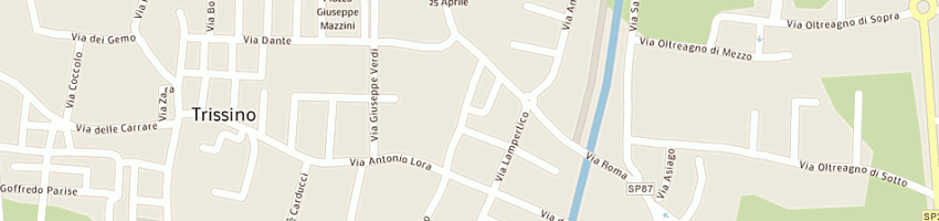 Mappa della impresa fondazione casa della gioventu' a TRISSINO