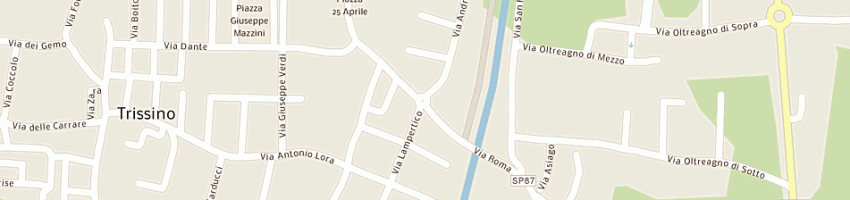 Mappa della impresa spanevello andrea a TRISSINO