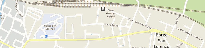 Mappa della impresa bagiardi filippo a BORGO SAN LORENZO