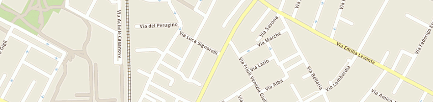 Mappa della impresa mel di rossi luca e bacci massimiliano snc a BOLOGNA