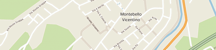 Mappa della impresa megi srl unipersonale a MONTEBELLO VICENTINO