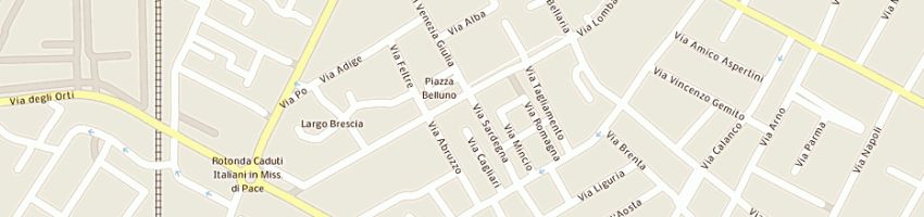 Mappa della impresa dalle olle flaminio a BOLOGNA