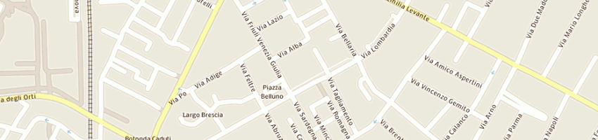 Mappa della impresa rosy's clean center di falcone rosina a BOLOGNA