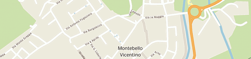 Mappa della impresa conceria skinworld di facin denise e massimo a MONTEBELLO VICENTINO