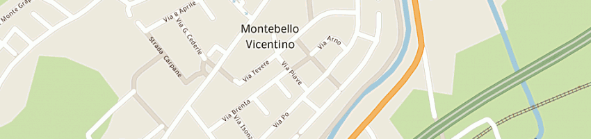 Mappa della impresa unicredit banca spa a MONTEBELLO VICENTINO