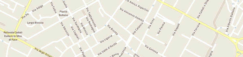 Mappa della impresa panzacchi giuseppe a BOLOGNA