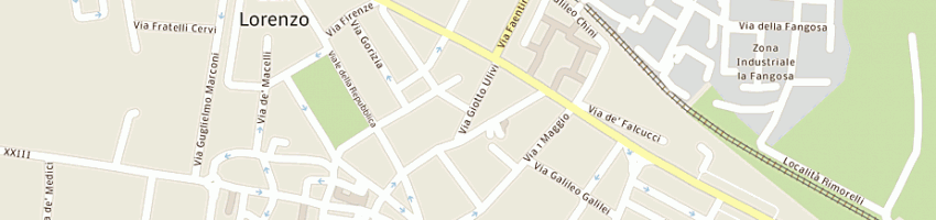 Mappa della impresa milani paolo a BORGO SAN LORENZO