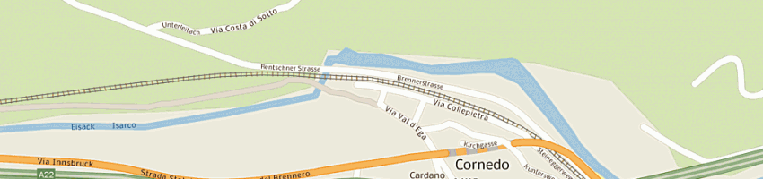 Mappa della impresa comune di cornedo all'isarco a CORNEDO ALL ISARCO