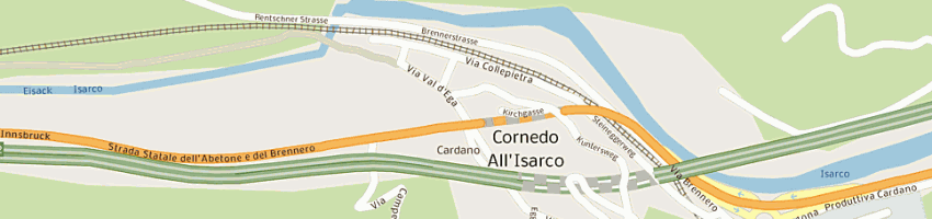 Mappa della impresa schroffenegger josef a CORNEDO ALL ISARCO