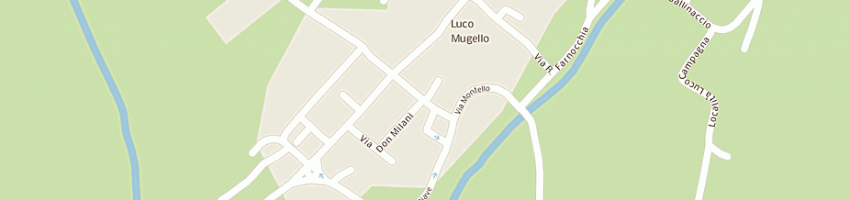 Mappa della impresa farmacia luco di mugello del dr franciulli teodosio a BORGO SAN LORENZO
