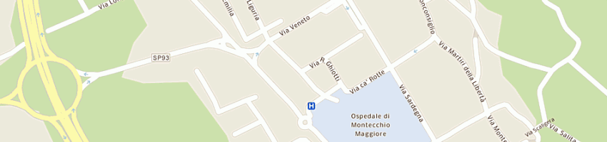 Mappa della impresa dalla verde srl a MONTECCHIO MAGGIORE