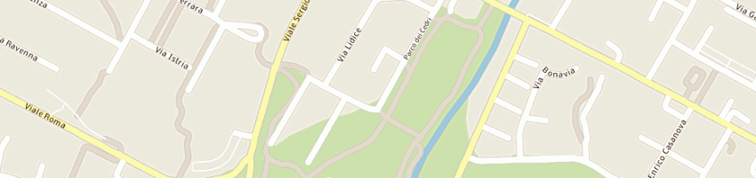 Mappa della impresa poliambulatorio parco dei cedri srl a BOLOGNA