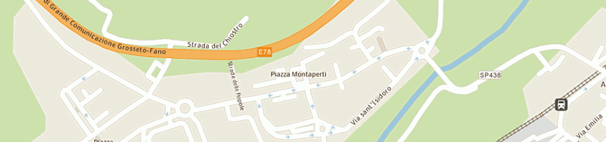 Mappa della impresa arciconfraternita di misericordia a SIENA