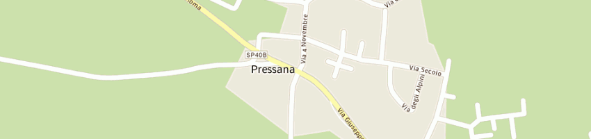 Mappa della impresa farmacia biondani di losi mara a PRESSANA