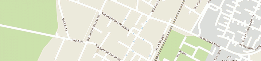 Mappa della impresa melecchi sabrina a SAN PIETRO IN CASALE