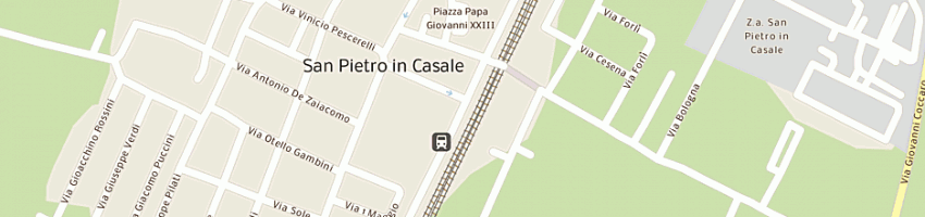 Mappa della impresa coraci gaspare eurocostruzioni 2003 a SAN PIETRO IN CASALE