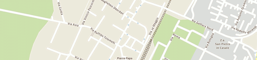 Mappa della impresa franchini simona a SAN PIETRO IN CASALE