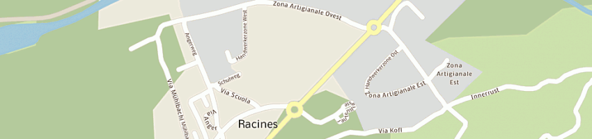 Mappa della impresa restaurant pizzeria camping a RACINES