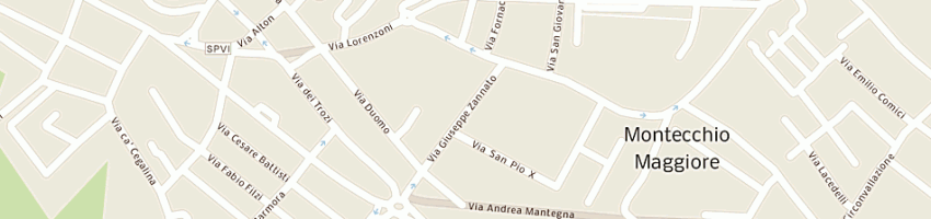 Mappa della impresa poste italiane a MONTECCHIO MAGGIORE