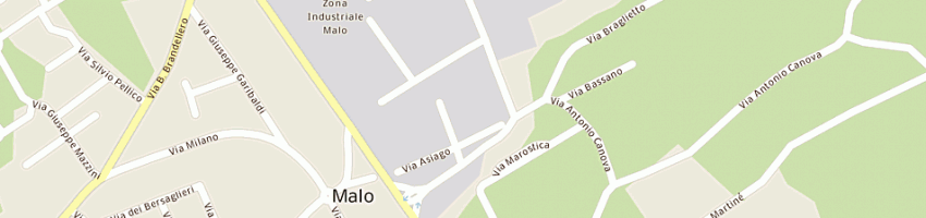 Mappa della impresa unicredit banca spa a MALO