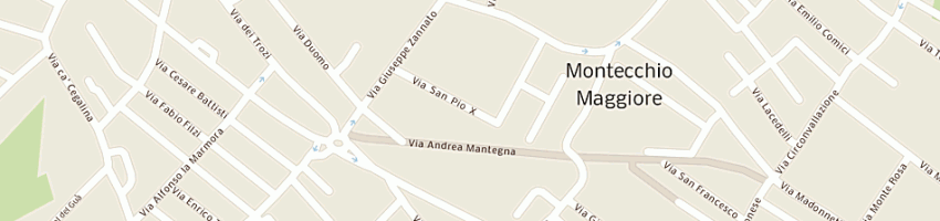 Mappa della impresa confezioni castelli (spa) a MONTECCHIO MAGGIORE