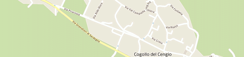 Mappa della impresa dalla vecchia infissi srl a COGOLLO DEL CENGIO