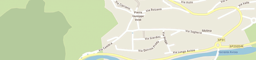 Mappa della impresa panificio tarter di marco tarter e c snc a CASTELLO MOLINA DI FIEMME