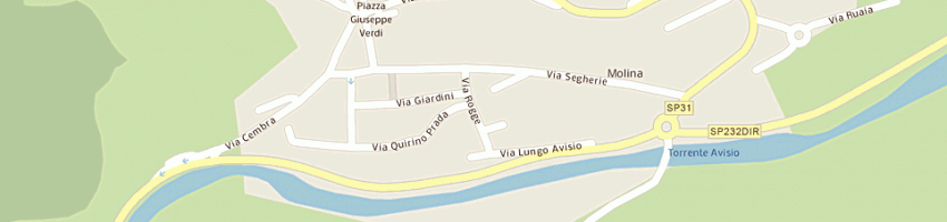 Mappa della impresa autotrasporti corradini snc a CASTELLO MOLINA DI FIEMME