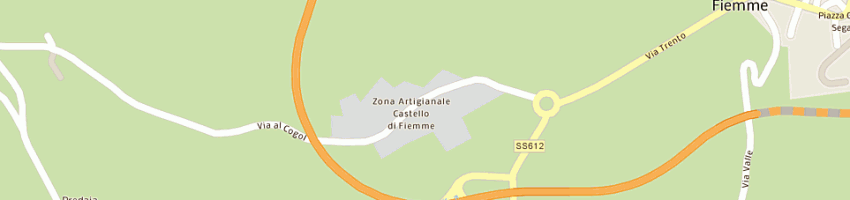 Mappa della impresa bonelli mauro e c (snc) a CASTELLO MOLINA DI FIEMME