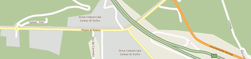 Mappa della impresa panificio pardeller sas di fleckinger andreas e co a VIPITENO
