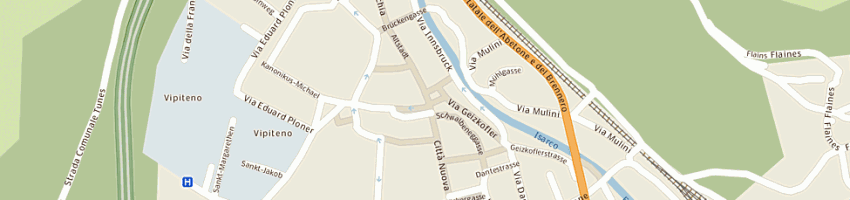 Mappa della impresa bar weinstube schwemme a VIPITENO