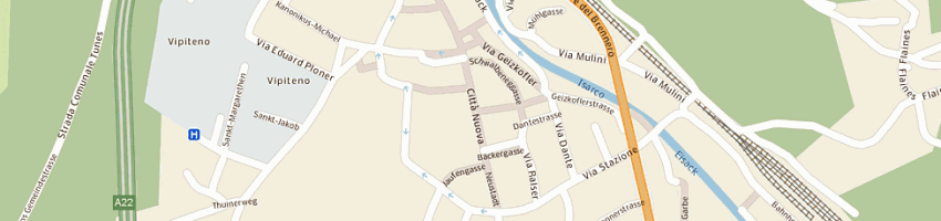 Mappa della impresa foto thaler a VIPITENO