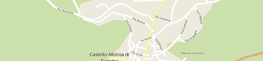 Mappa della impresa piazzi fausto a CASTELLO MOLINA DI FIEMME