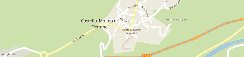 Mappa della impresa pama snc a CASTELLO MOLINA DI FIEMME