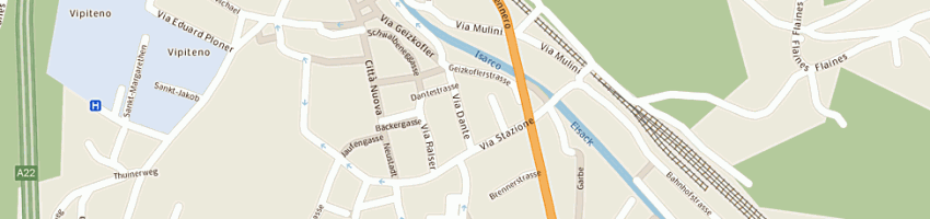 Mappa della impresa biblioteca civica a VIPITENO