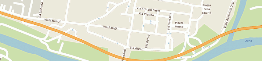 Mappa della impresa sara srl a PONTASSIEVE