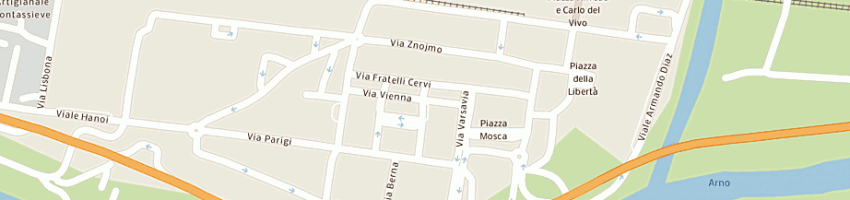 Mappa della impresa lady's corredo casa di sarti antonella e c - sas a PONTASSIEVE