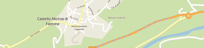 Mappa della impresa panificio zorzi di zorzi e e c (snc) a CASTELLO MOLINA DI FIEMME